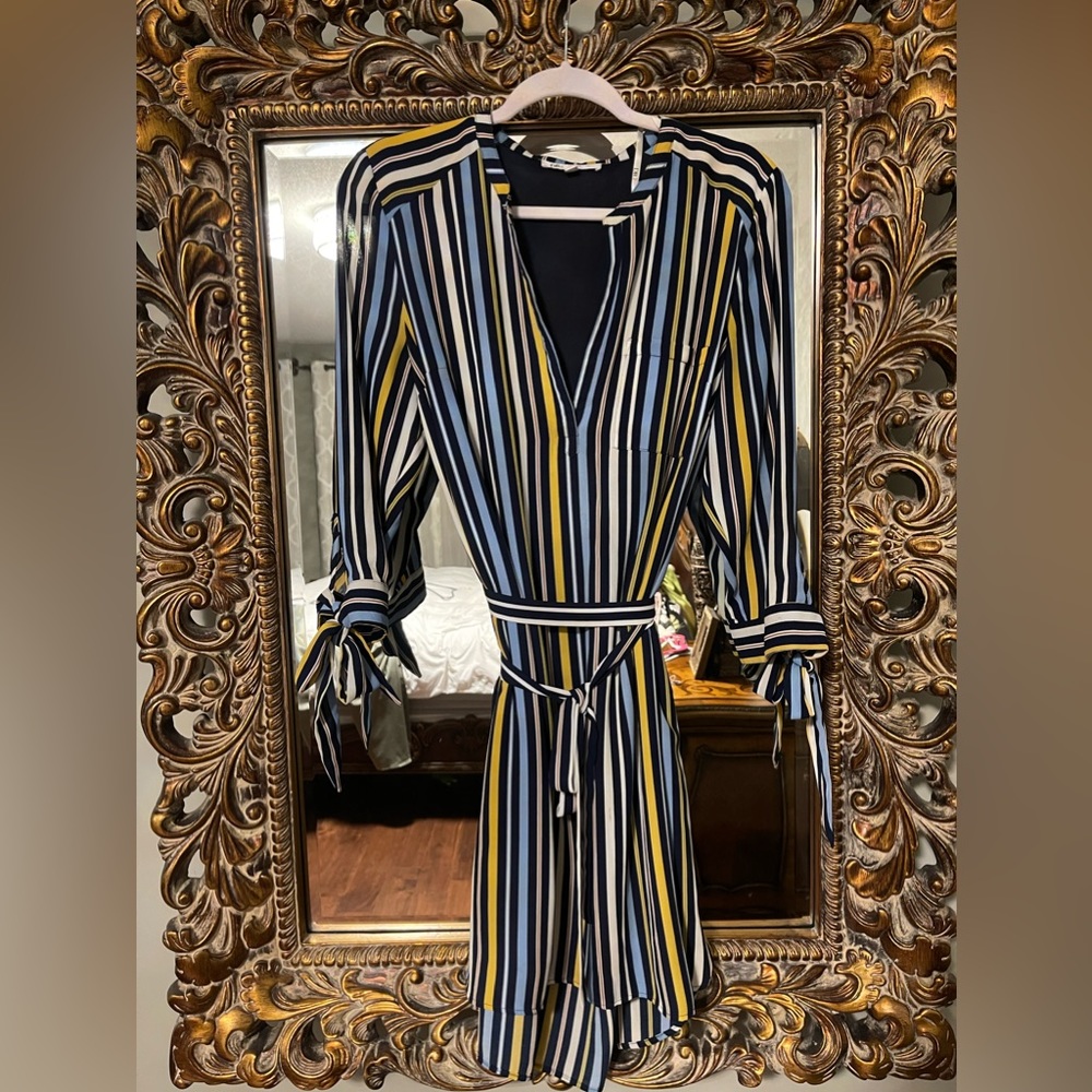 Pinstripe Dress, M